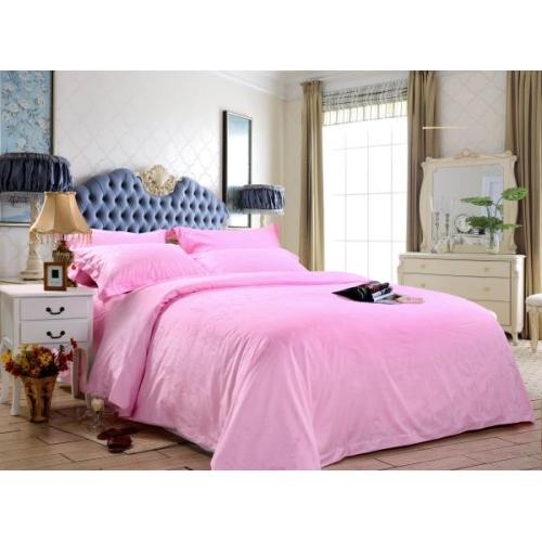 Conjunto de cama rosa lavado