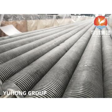 Tubo de aleta extruida de acero inoxidable ASTM A249 TP304