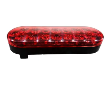 6 Inch Oval LED Tail Light Kit for Kenworth and Volvo Trucks: Stop and Turn Signals