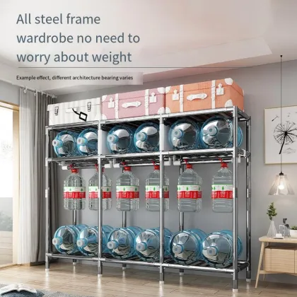 Easy Installation Steel Tube Cloth Wardrobe for Home and Rental Houses