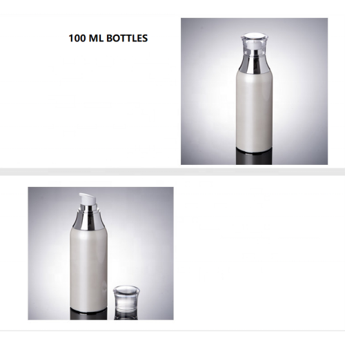 Botellas de alta calidad coreano blanco acrílico sin aire botellas