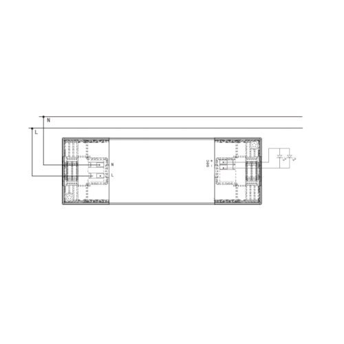 Плоскі святлодыёдны драйвер пастаяннага напружання 60 Вт