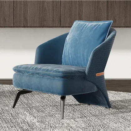 Italian home office light luxury single sofa chair