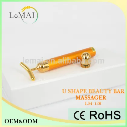 Cosmetics Beauty Massager 24k Gold Facial Beauty Bar