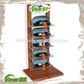 Nature Wooden Countertop Sunglasses , Eyewear Holder Rack Display ,wooden sunglasses holder