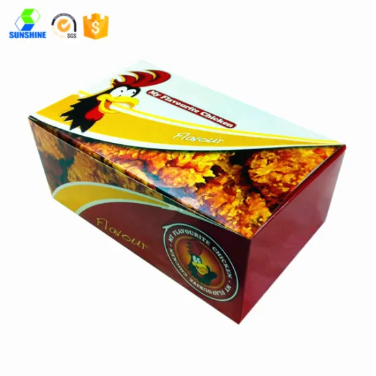 Colorful chicken box hot food box