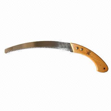 14-inch (35.6cm) Pruning Saw with Hardwood Handle, Curved to Increase Leverage