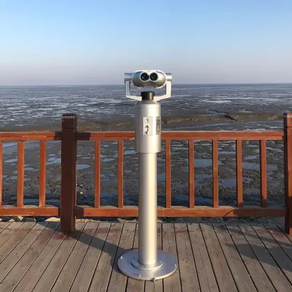 High Definition Telescope Scenic Area Solar Power Post