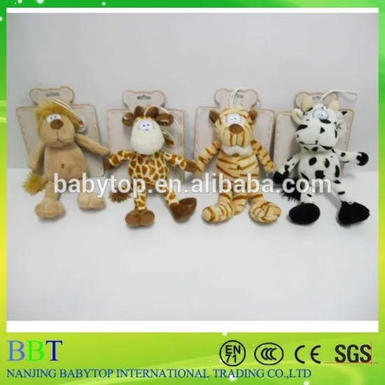 custom soft animal plush stuffed toy with cardboard
