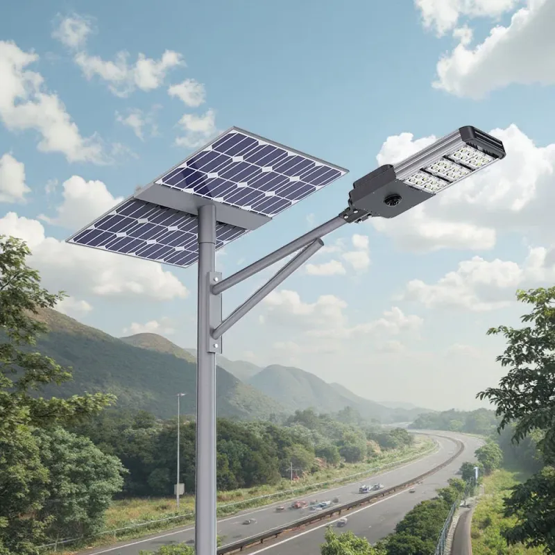 High-Efficiency Solar Street Light with LiFePO4 Battery