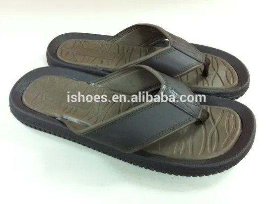 basic fashion eva footbed men beach slippers