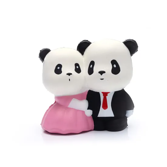 Married Panda Slow Rising Stress Relief Foam Bear Toy - PU Gifts