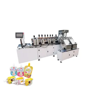 Hot Sale Central Stand-Up Pouch Doy Pack Machine with Inserting Spout and 3-Side Sealing