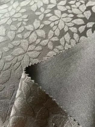 big jacquard knit double spandex fabric