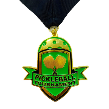 Medalla de pickleball deportivo de torneo popular personalizado