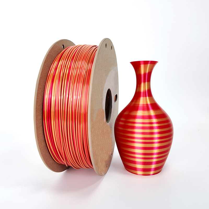 Shiny Silk Muticolor Fast Change PLA Filaments