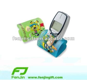 customized soft pvc mobile phone holder