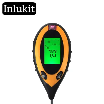 4-in-1 Digital pH, Moisture, Humidity, and Sunlight Soil Meter