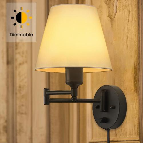 Dimmbare Schwung Armwand Lampen-Plug-in-Wandleuchte