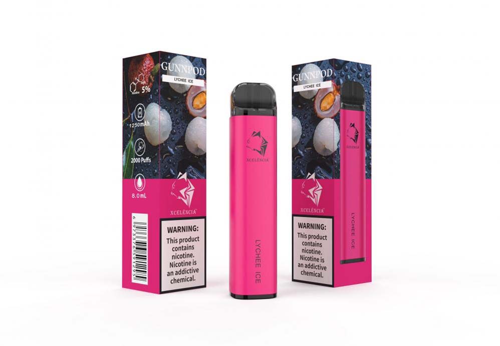 Bút hóa hơi dùng một lần 2000Puffs E-Cigarette Gunnpod