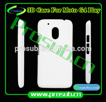 3d sublimation diy blank pc cell phone case cover skin for Prosub- MOTO G4 PLAY