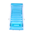 Muebles inflables transparentes de PVC Silla de salón azul