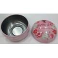 Round Pink Elk Candy Tin Box