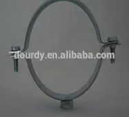 thickness 1.5mm steel galvanized rubber M10 nut metal hose clip