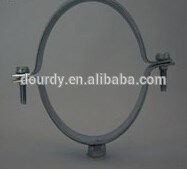 thickness 1.5mm steel galvanized rubber M10 nut metal hose clip