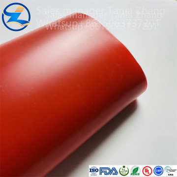 Material de embalagem de filme de PVC vermelho personalizável