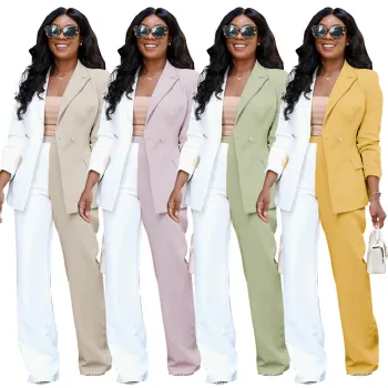 Autumn & Winter Fashion: Simple Style Long Sleeved Tops & Casual Pants Set