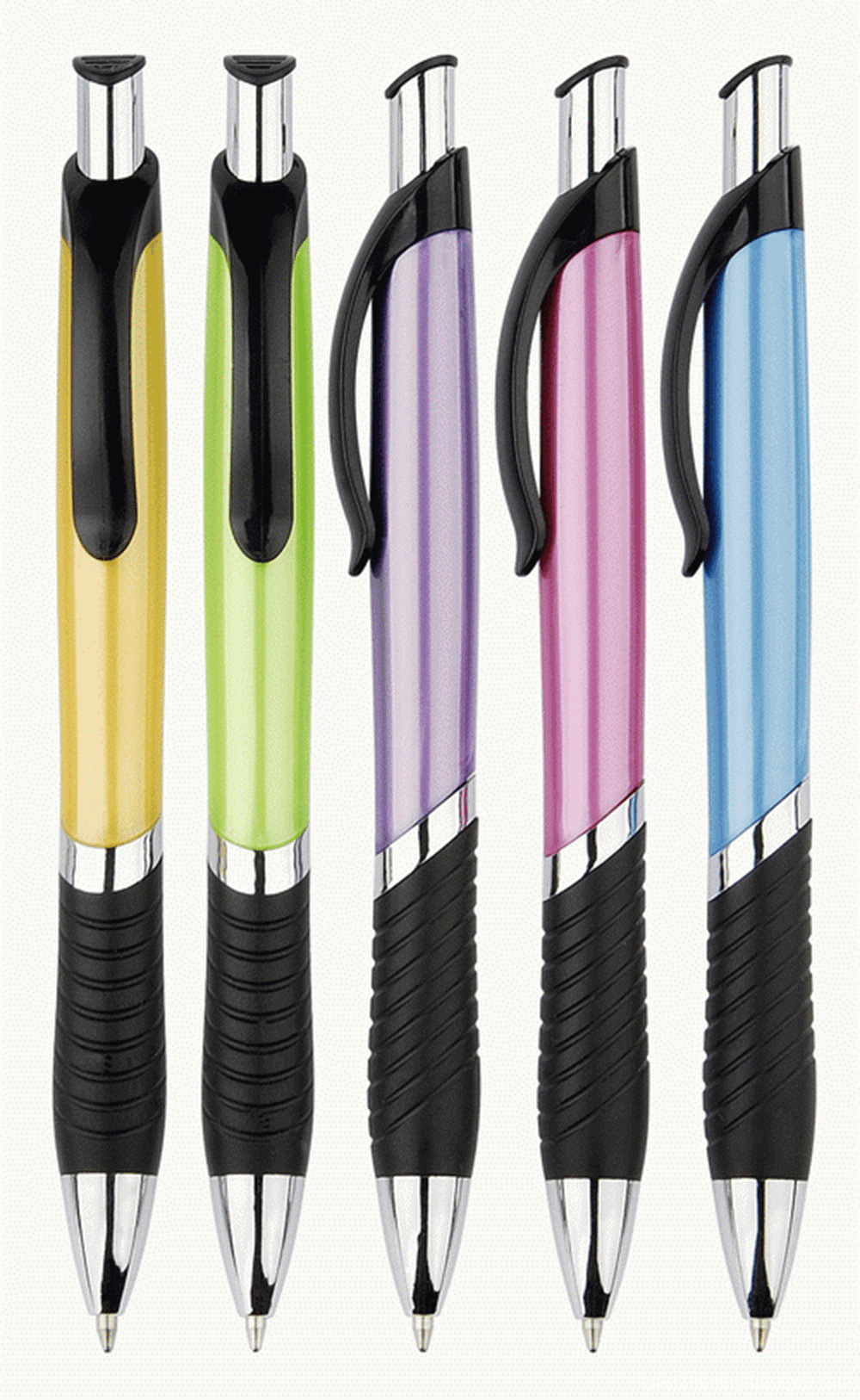 Quality Plastic Pen with Soft Ribbed Grip