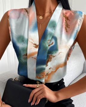 Summer Floral Printed Blouses for Women - European Casual Tops