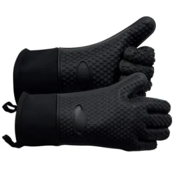 Long Waterproof Non-Slip Kitchen Silicone Heat Resistant Oven Grilling BBQ Gloves