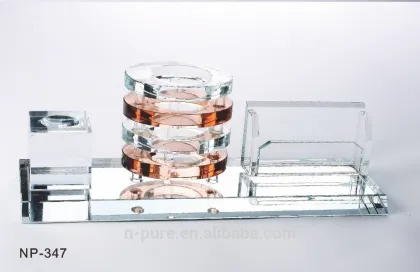 Crystal Office Supplies Office Set For Sale