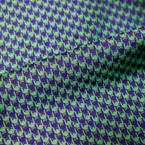 Жаккардовая ткань из парчи темно-зеленого цвета