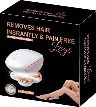 Electric Lady's Razor: 4-Blade Facial Hair Remover and Painless Epilator for Legs