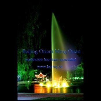 large high fountain with 50m high spray