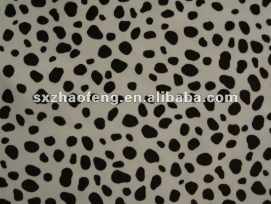 printed cotton velvet fabric for garment