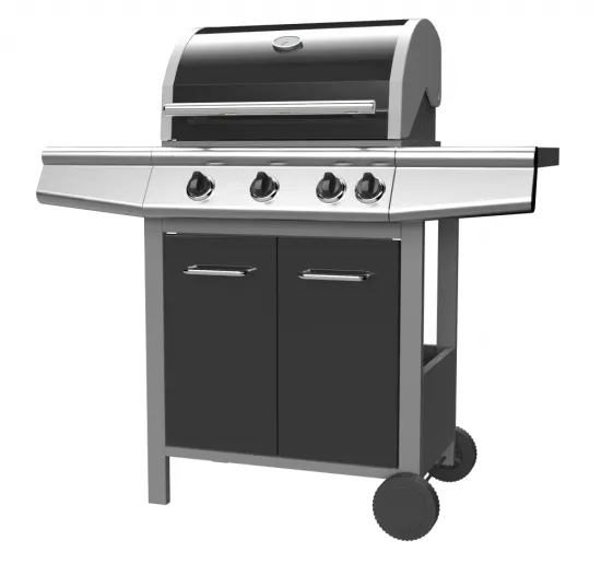 3 Burner Gas Grill With Side Burner