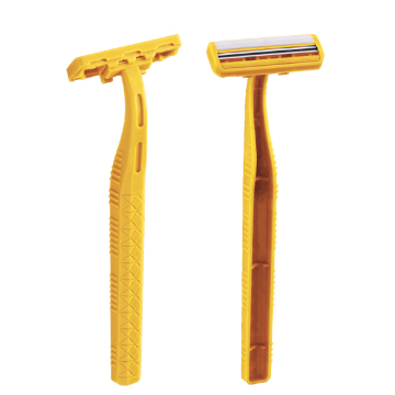 Plastic Handle 2-Blade Disposable Shaving Razor