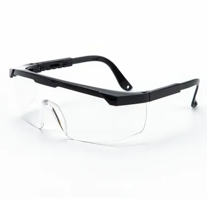 Blue Frame Adjustable Arms Z87 Safety Glasses - Windproof, Dustproof, Impact-proof, Splash-proof Lab Protection