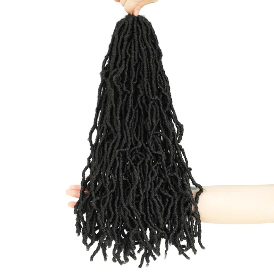 Cheap Price 14/18/24/36 inch Soft Faux Locs Curly Crochet Hair Extensions Coloful Pre Looped Crochet Hair Bobbi Faux Locs