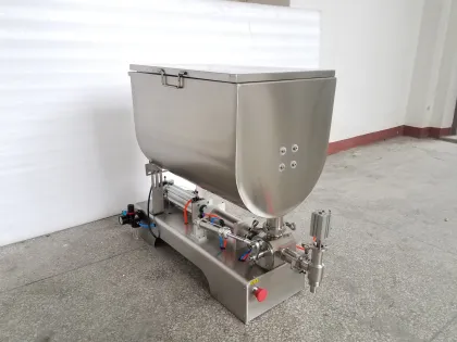 High Precision Pneumatic Slurry Mixing Paste Filling Machine for Curry Paste and Chili Sauce