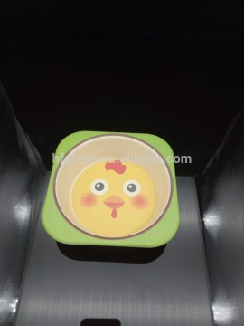 2016 hot selling biodegradable bamboo fibre kid's food bowl