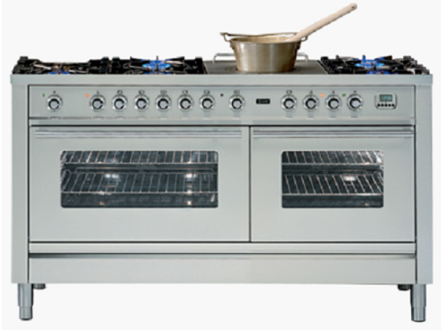 4 burners electric gas oven