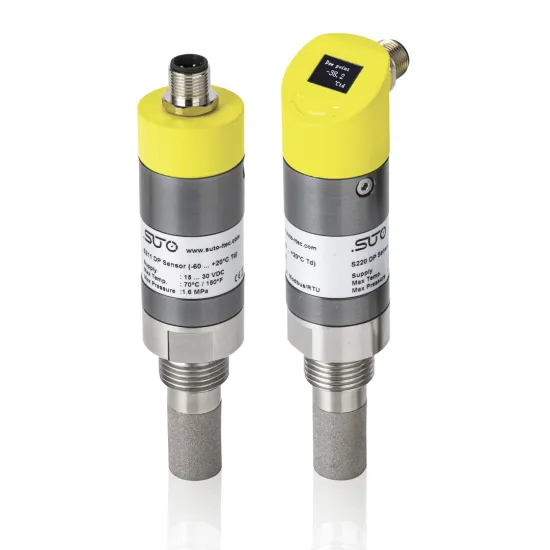 Compact SUTO S220 Dew Point Transmitter: -100 to +20°C Temperature Range, Pressure Sensor, and Unique Quartz Crystal Microbalance (QCM) Technology for Accurate Polymer Dew Point Measurement
