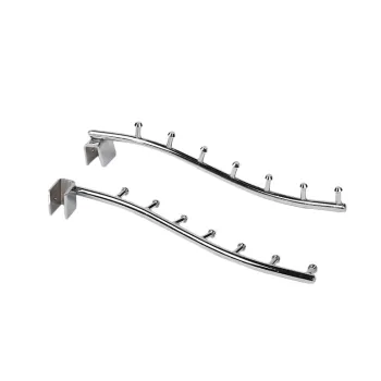 Iron Hanging Accessory Display Hooks with Beads for Retail Stores