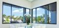 Aluminium fixed window with louver hotel project