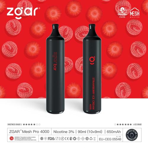 Zgar Legend Disposable Vape Pen 4000 Puffs